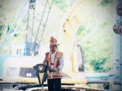 Jokowi Groundbreaking PLTA Mentarang di Kaltara, Harap Tuntas 7 Tahun Lagi