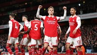 Salah satu kunci keperkasaan Arsenal di musim ini adalah para penyerang muda yang berbahaya (Getty Images)