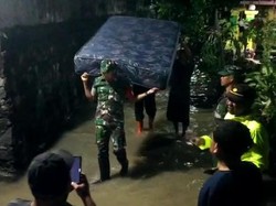 Rumah Terendam Banjir Luapan Bengawan Solo, Puluhan Warga Ngawi Mengungsi