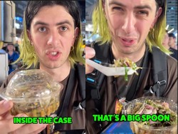 Cicip Salad Udang Hidup di Thailand, Reaksi Bule Ini Jadi Sorotan