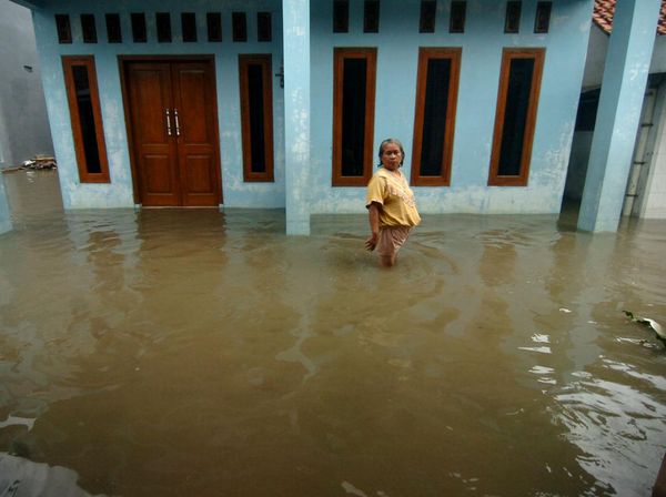 Curah Hujan Tinggi, Ratusan Rumah di Tegal Terendam Banjir