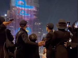 10 Potret Gen Halilintar Rayakan Ultah Fateh di Burj Khalifa, Habis Rp 1 M?