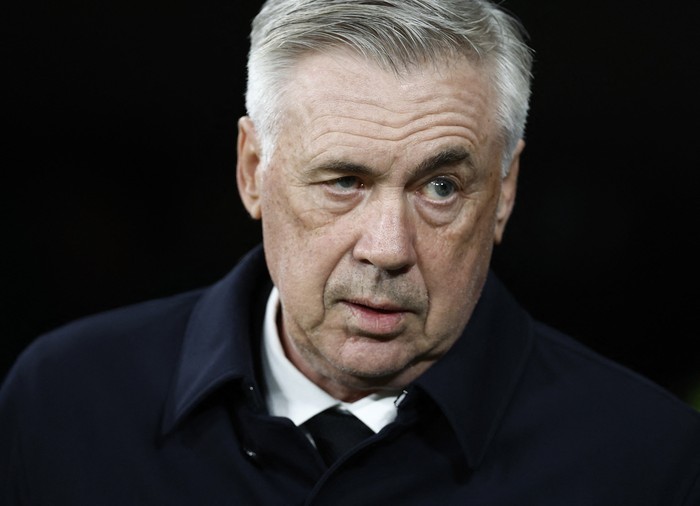 Soccer Football - Copa del Rey - Semi Final - First Leg - Real Madrid v FC Barcelona - Santiago Bernabeu, Madrid, Spain - March 2, 2023 Real Madrid coach Carlo Ancelotti before the match REUTERS/Juan Medina