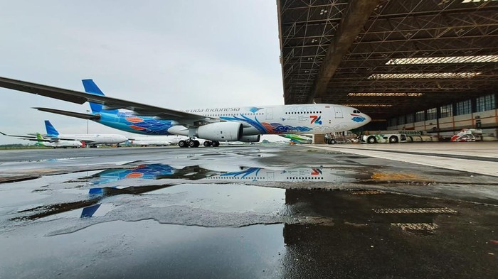 Livery Baru Garuda Indonesia Garuda meluncurkan livery modern bernuansa The Beauty of Kembara Angkasa pada armada A330-900 Neo dengan nomor pendaftaran PK GPZ