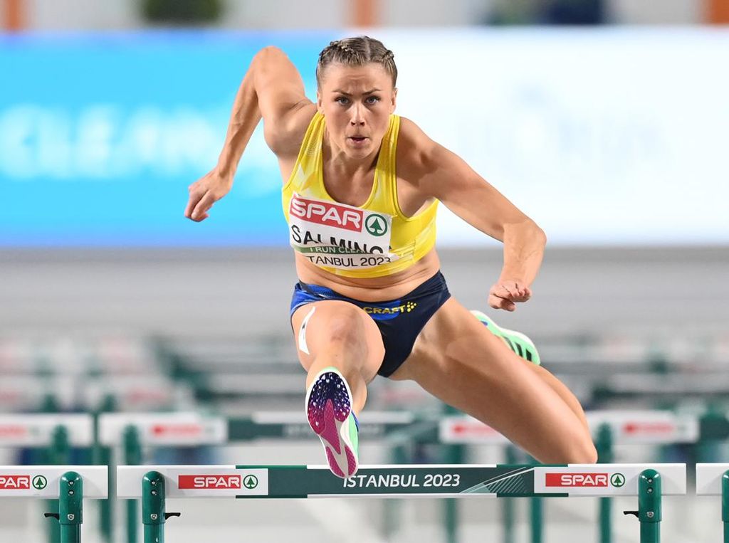 Ragam Aksi Atlet Lari Gawang di Kejuaraan Atletik Indoor Eropa Ragam Aksi Atlet Lari Gawang di Kejuaraan Atletik Indoor Eropa