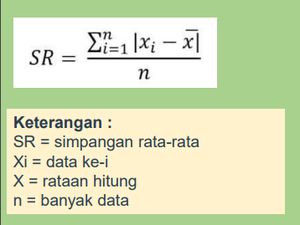 Rumus Simpangan Rata-rata, Cara Menghitung, dan Contoh Soal