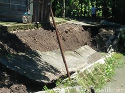 Tanggul 45 Meter di Sungai Kuning Trucuk Klaten Longsor, Ancam Permukiman