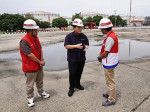Momen Erick Thohir Cek Kondisi Kilang Depo BBM Plumpang