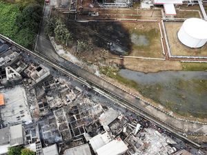 Melihat Dari Udara Dampak Kebakaran Depo Pertamina Plumpang