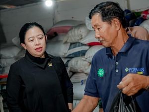 Puan Cek Langsung Harga Kebutuhan Pokok-Infrastruktur Pasar di Sumsel