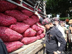 Pastikan Stok Aman, Mentan Lepas 175 Ton Bawang Merah Brebes ke Jakarta