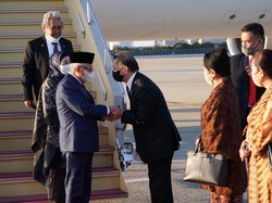 Tiba di Osaka, Maruf Amin Disambut Dubes RI untuk Jepang