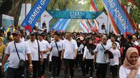 Keseruan Jalan Sehat Bersama di Sejumlah Daerah