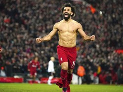 Mohamed Salah Ketagihan Pamer Perut Saat Melawan MU