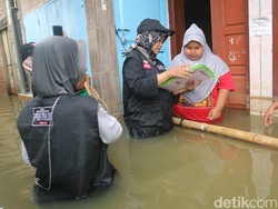 Perjuangan Pantarlih di Doropayung Pati, Terobos Banjir Demi Coklit