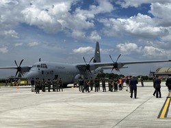 TNI AU Resmi Terima Pesawat Super Hercules C-130J Tahap Pertama