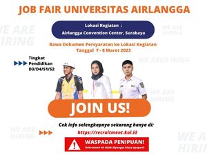 Rekrutmen PT KAI di Job Fair Unair, Lulusan D3/S1/S2 Merapat!