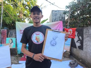 Asah Bakat Pemuda, Relawan Ganjar Gelar Workshop Lukis di Bandung