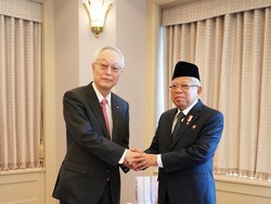 Wapres Bertemu Chairman Glico di Jepang, Harap RI Jadi Ekosistem Halal Dunia