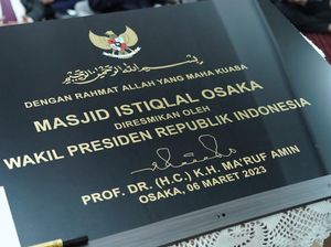 Pesan Maruf Amin ke WNI Saat Resmikan Masjid Istiqlal Osaka