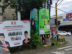 KPU-Bawaslu Kota Malang Saling Lempar soal Maraknya Baliho Parpol-Politisi