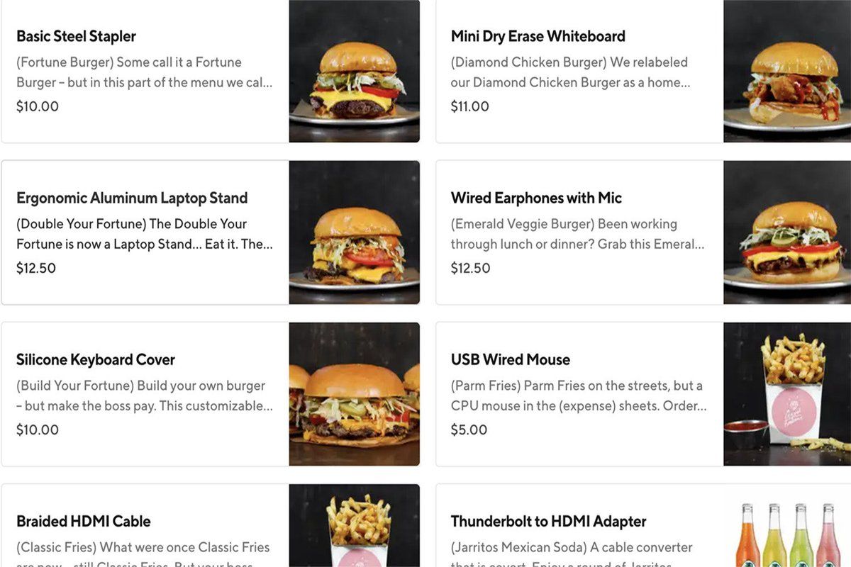 Kreatif! Menu di Resto Ini Pakai Nama Alat Kantor, Stapler hingga USB