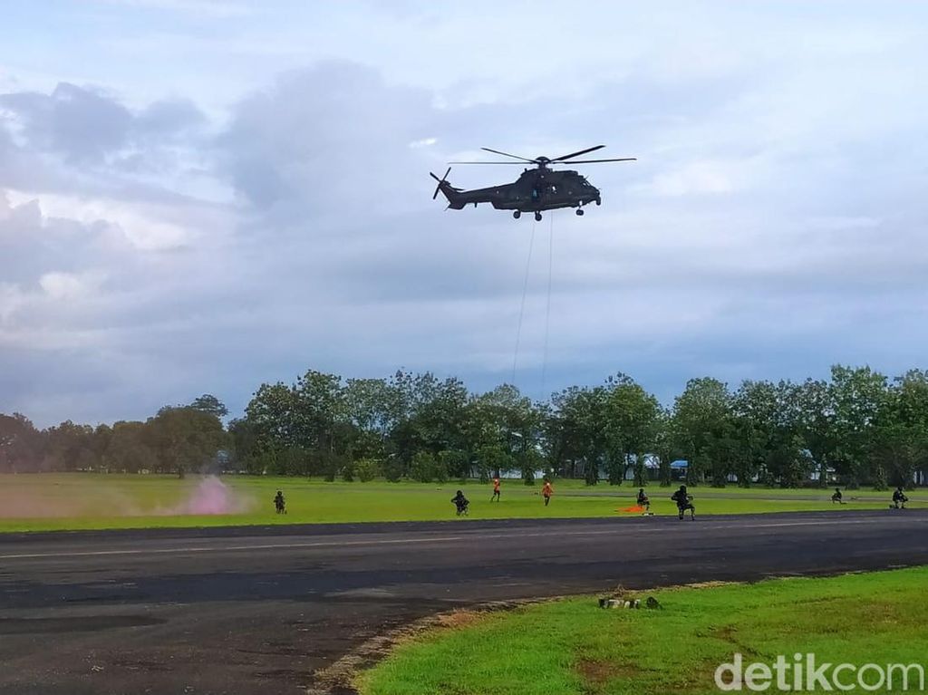 Latihan Sriti Gesit, Lanud Sultan Hasanuddin Simulasi SAR Tempur Latihan Sriti Gesit, Lanud Sultan Hasanuddin Simulasi SAR Tempur