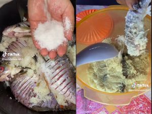 Wanita Ini Melahap Ikan Mentah yang Difermentasi, Bikin Netizen Bergidik