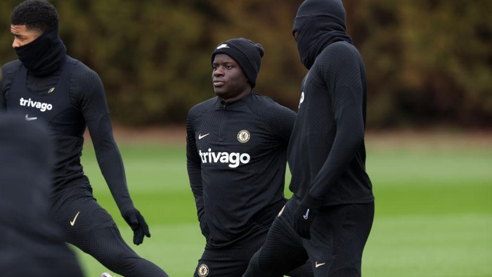 Chelseas NGolo Kante during a training session at Cobham Training Centre, Surrey. Picture date: Monday March 6, 2023. (Photo by Steven Paston/PA Images via Getty Images)