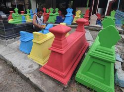 Sambut Ramadan, Makam di Klaten Ini Dicat Warna-warni