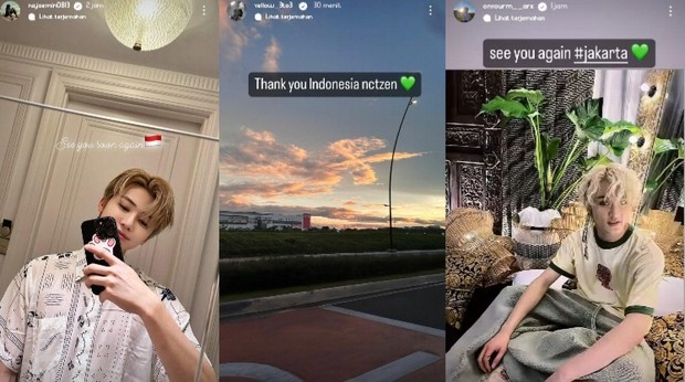 Postingan anggota NCT Dream sebagai ucapan terima kasih.