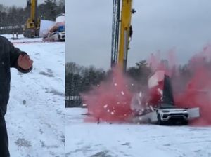 Buset! YouTuber Rusia Hancurkan Lamborghini Rp 5 Miliar Demi Konten