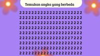 Tes Ketajaman Mata, Berhasil Temukan Angka Berbeda dalam 5 Detik?