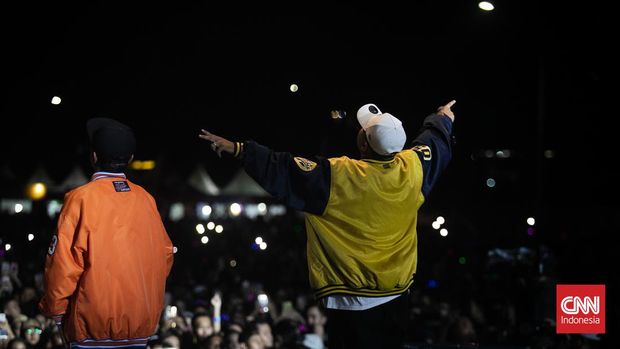 Konser Koplo NDX A.K.A. (CNN Indonesia/Adi Ibrahim)