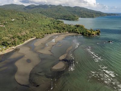 Foto Udara Tumpahan Minyak yang Cemari Pantai di Filipina