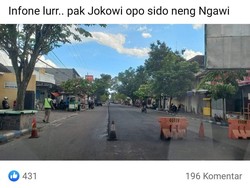 Jelang Kedatangan Jokowi, Pemkab Ngawi Banjir Kritikan soal Perbaikan Jalan