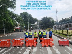 Ada Demo, Lalin Kawasan Patung Kuda Arah Istana Ditutup Pagi Ini
