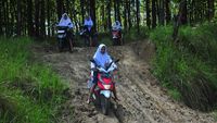 Potret Mirisnya Jalan Rusak di Grobogan