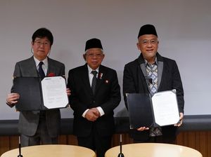 Disaksikan Wapres Maruf Amin, RI-Jepang Kerjasama Terkait Keuangan Syariah