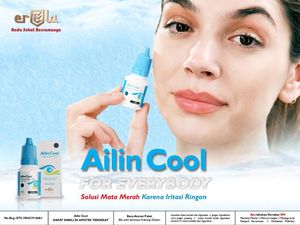 Ailin Cool For Everybody, Solusi Mata Merah karena Iritasi Ringan