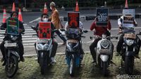 Aksi Konvoi Bukan Moge Dukung KPK Bongkar Permainan Pajak