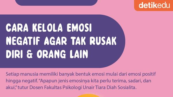 Infografis: Cara Kelola Emosi Negatif Agar Tak Rusak Diri & Orang Lain