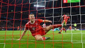 Foto: Di Garis Gawang De Ligt Beraksi, Bikin PSG Gigit Jari