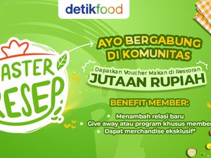 GRATIS! Gabung di Master Resep dan Dapatkan Voucher Makan Rp 1,5 Juta
