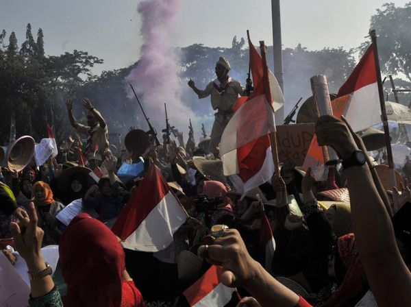 Aksi Ratusan OPD Pentaskan Drama Teatrikal Resolusi Rakyat Bekasi 1950