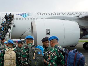 Garuda Terbangkan 2.115 Pasukan Perdamaian RI ke Lebanon dan Kongo