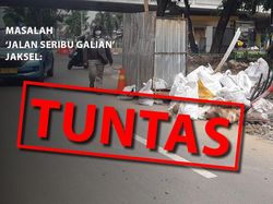 Before-After Penuntasan Jalan Seribu Galian Jaksel