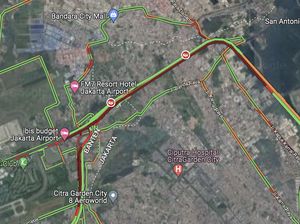 Lalin Arah Soetta dari Tol Macet, Warga Diminta Lewat Jalur Alternatif