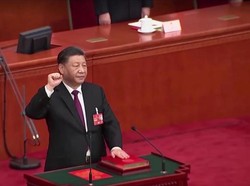 Momen Pengambilan Sumpah Xi Jinping Jadi Presiden China 3 Periode