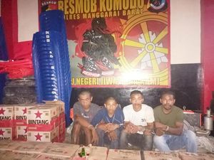 Komplotan Pencuri di 23 TKP Ditangkap, Traktor-35 Kardus Bir Disita